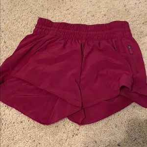 Maroon lulu shorts
